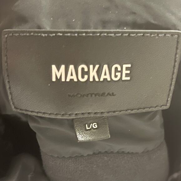 Mackage Joyce-Z Coat Puffer Jacket in Black Size Large - Picture 10 of 12